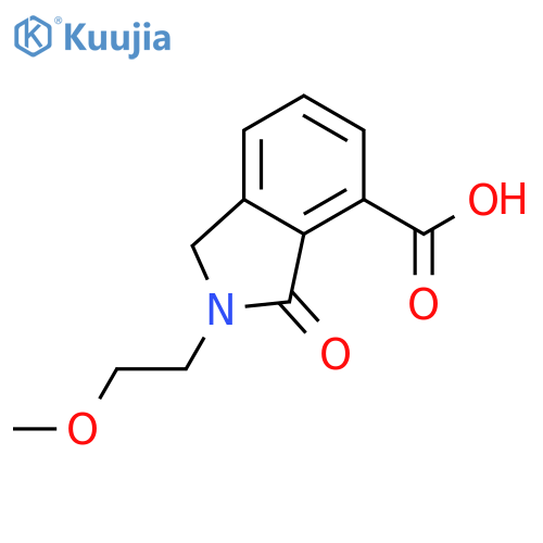 2-(2-methoxy-ethyl)-3-oxo-2,3-dihydro-1h-isoindole-4-carboxylic acid structure