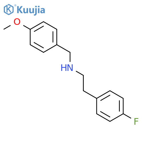 2-(4-Fluorophenyl)-N-(4-methoxybenzyl)ethanamine structure