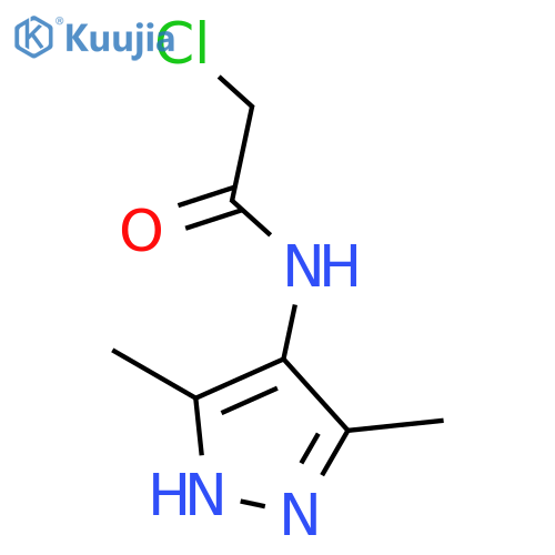 Acetamide, 2-chloro-N-(3,5-dimethyl-1H-pyrazol-4-yl)-,hydrochloride (1:1) structure