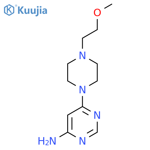 6-(4-(2-Methoxyethyl)piperazin-1-yl)pyrimidin-4-amine structure