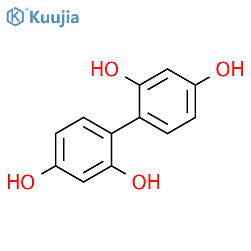 [1,1'-Biphenyl]-2,2',4,4'-tetrol structure
