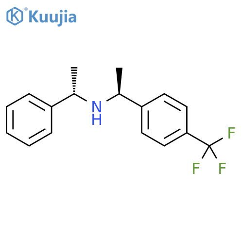 Benzenemethanamine, α-methyl-N-[(1S)-1-phenylethyl]-4-(trifluoromethyl)-, (αS)- structure
