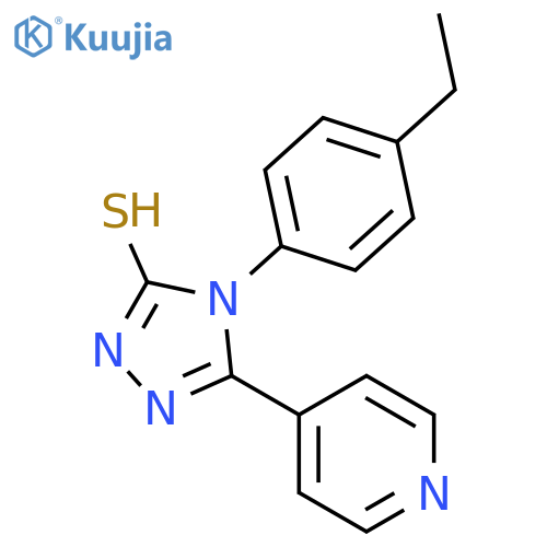 4-(4-Ethylphenyl)-5-(pyridin-4-yl)-4H-1,2,4-triazole-3-thiol structure