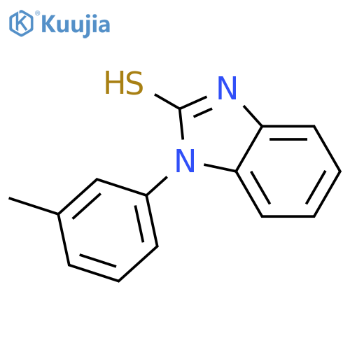 1-(3-Methylphenyl)-1H-1,3-benzodiazole-2-thiol structure