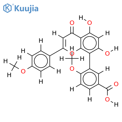 3-[5,7-Dihydroxy-2-(4-methoxy-phenyl)-4-oxo-4H-chromen-8-yl]-4-methoxy-benzoesaeure structure