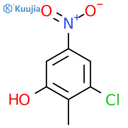 3-Chloro-2-methyl-5-nitrophenol structure