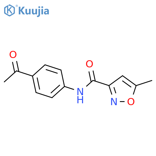 N-(4-Acetylphenyl)-5-methylisoxazole-3-carboxamide structure
