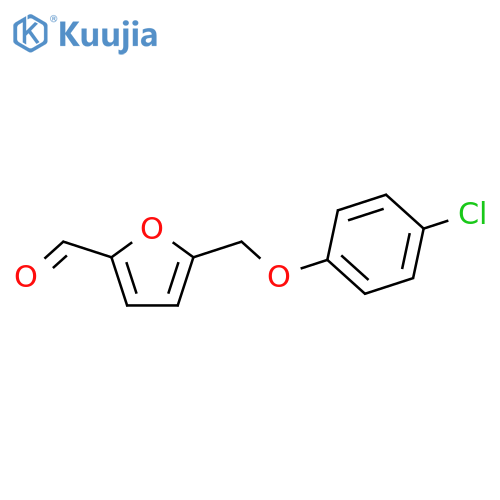 5-(4-chlorophenoxy)methylfuran-2-carbaldehyde structure