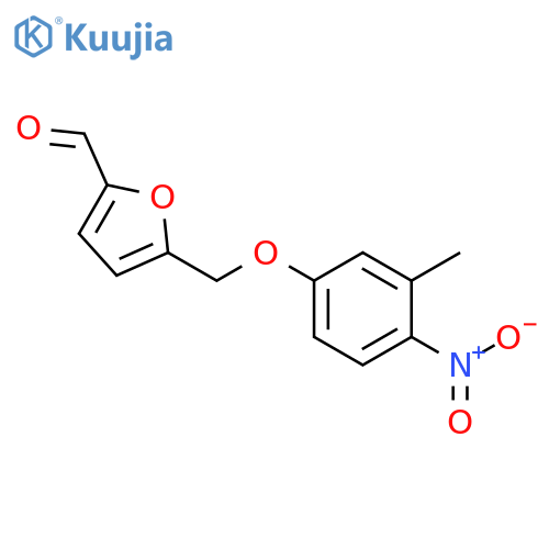 5-(3-methyl-4-nitrophenoxy)methylfuran-2-carbaldehyde structure