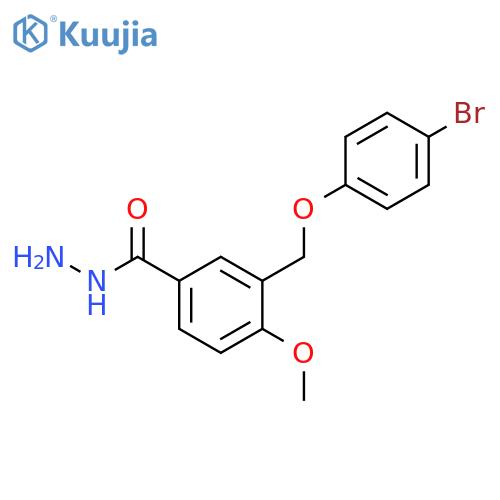 3-(4-bromophenoxy)methyl-4-methoxybenzohydrazide structure