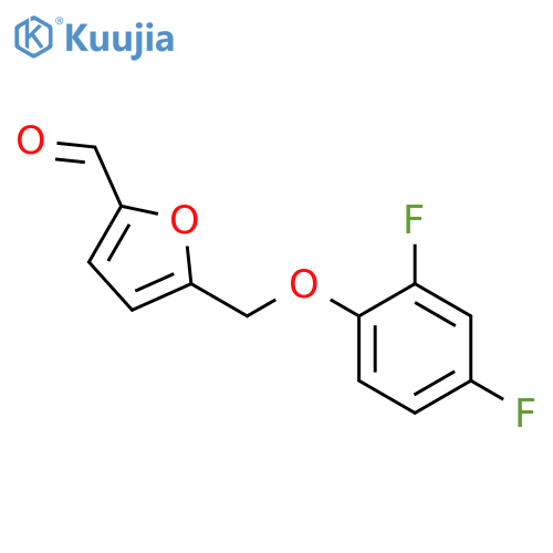5-[(2,4-Difluorophenoxy)methyl]furan-2-carbaldehyde structure