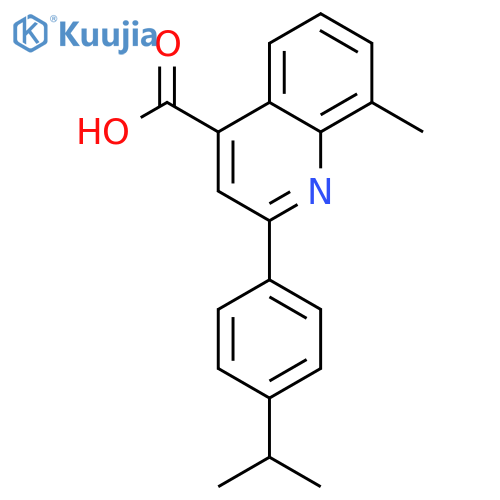 2-(4-Isopropylphenyl)-8-methylquinoline-4-carboxylic acid structure