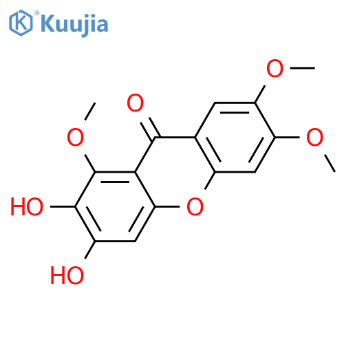 1,2,3,6,7-Pentahydroxyxanthone; 1,6,7-Tri-Me ether structure