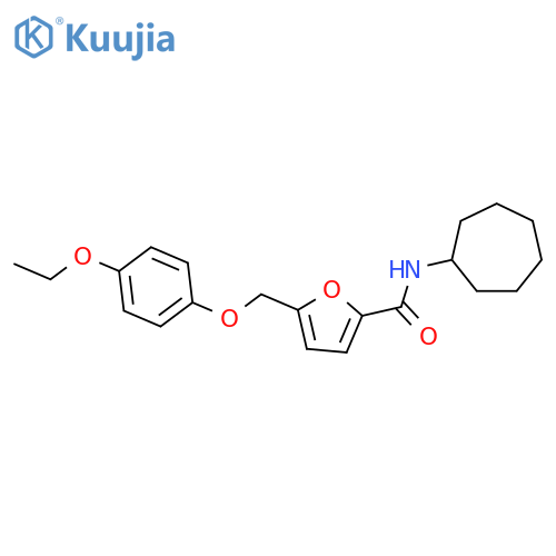 5-(4-Ethoxy-phenoxymethyl)-furan-2-carboxylic acid cycloheptylamide structure