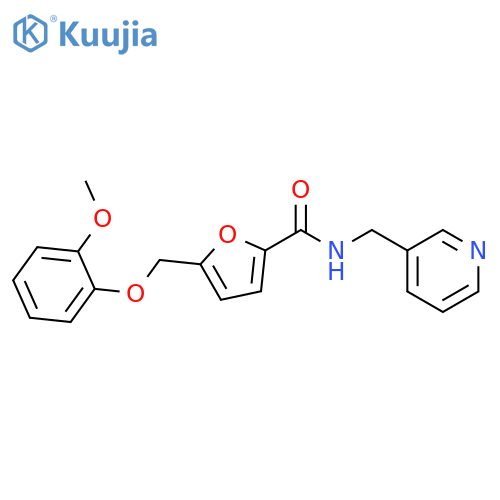 5-[(2-methoxyphenoxy)methyl]-N-(3-pyridinylmethyl)-2-furamide structure