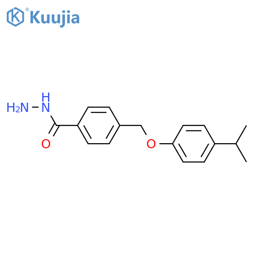 4-((4-Isopropylphenoxy)methyl)benzohydrazide structure