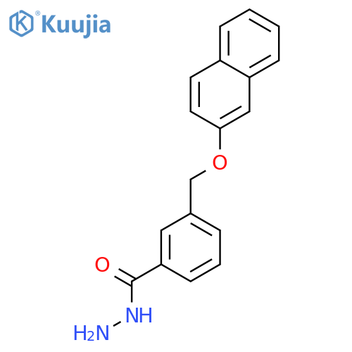 3-(naphthalen-2-yloxy)methylbenzohydrazide structure