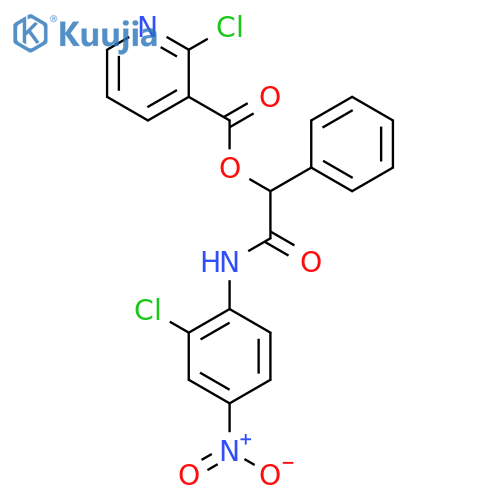 [(2-Chloro-4-nitrophenyl)carbamoyl](phenyl)methyl 2-chloropyridine-3-carboxylate structure