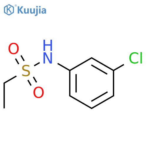 Ethanesulfonic acid (3-chloro-phenyl)-amide structure