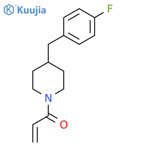 1-[4-[(4-Fluorophenyl)methyl]piperidin-1-yl]prop-2-en-1-one structure