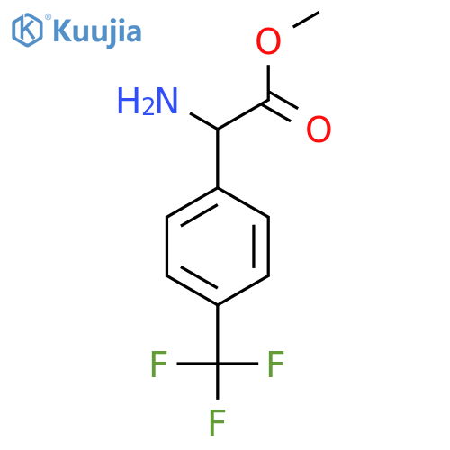 methyl 2-amino-2-[4-(trifluoromethyl)phenyl]acetate structure
