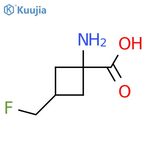 cis-1-amino-3-(fluoromethyl)cyclobutane-1-carboxylic acid structure