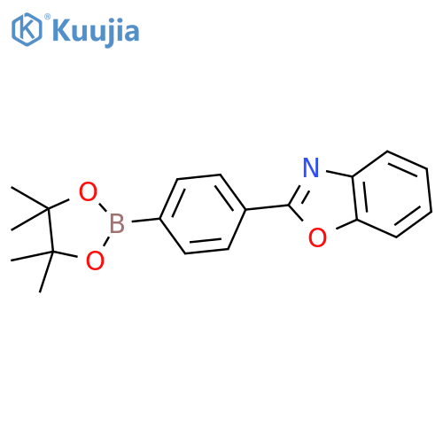 2-(4-(4,4,5,5-Tetramethyl-1,3,2-dioxaborolan-2-yl)phenyl)benzo[d]oxazole structure