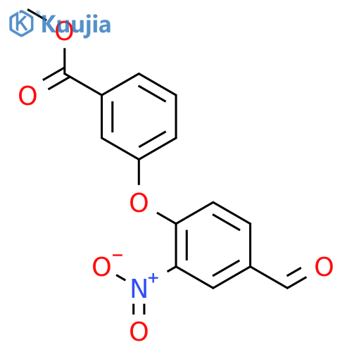 Methyl 3-(4-Formyl-2-Nitrophenoxy)Benzene Carboxylate structure