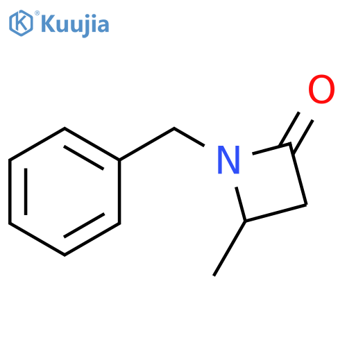 2-Azetidinone, 4-methyl-1-(phenylmethyl)- structure