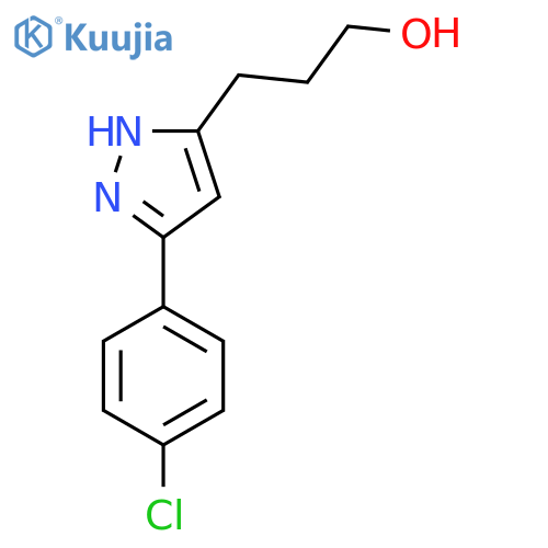 3-3-(4-Chlorophenyl)-1H-Pyrazol-5-YlPropan-1-Ol structure