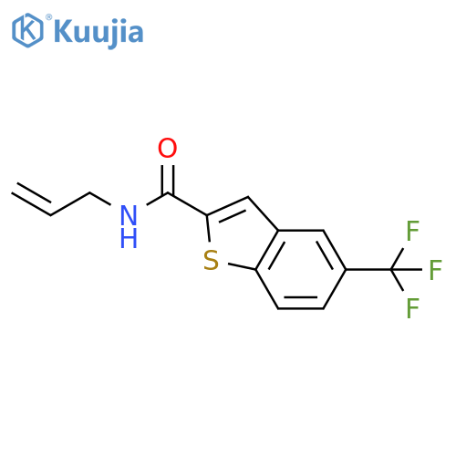 N-ALLYL-5-(TRIFLUOROMETHYL)-1-BENZOTHIOPHENE-2-CARBOXAMIDE structure