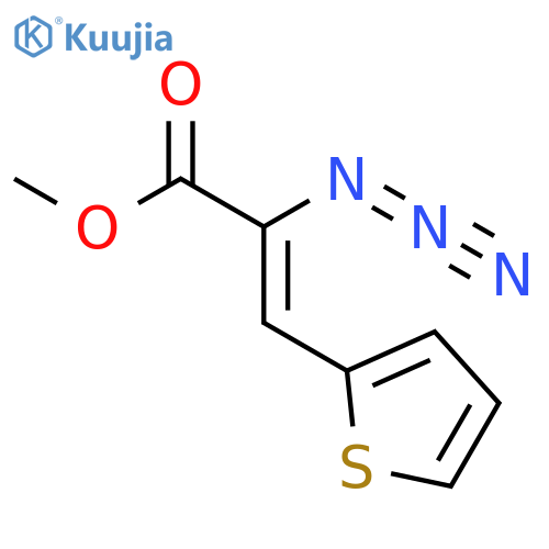 methyl 2-azido-3-(thiophen-2-yl)acrylate structure