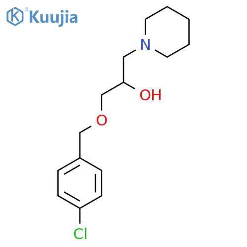 1-(4-chlorophenyl)methoxy-3-(piperidin-1-yl)propan-2-ol structure