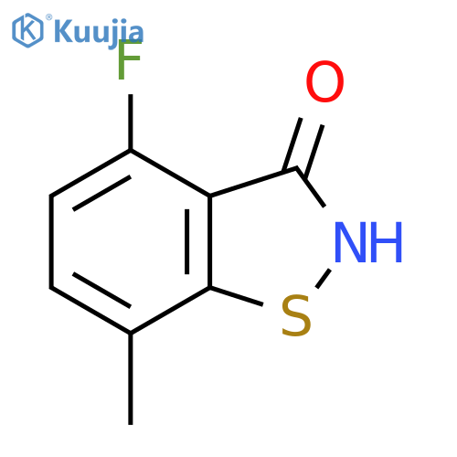 4-fluoro-7-methyl-2,3-dihydro-1,2-benzothiazol-3-one structure