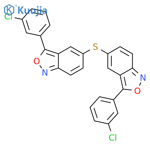 2,1-BENZISOXAZOLE, 5,5'-THIOBIS[3-(3-CHLOROPHENYL)- structure