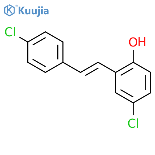 Phenol, 4-chloro-2-[2-(4-chlorophenyl)ethenyl]- structure