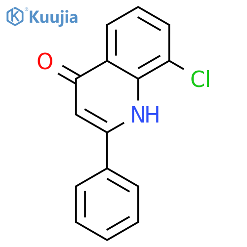 8-Chloro-4-hydroxy-2-phenylquinoline structure