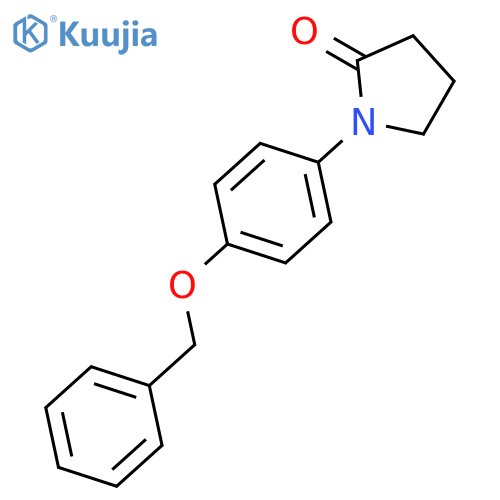 2-PYRROLIDINONE, 1-[4-(PHENYLMETHOXY)PHENYL]- structure