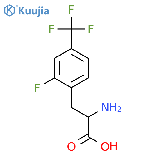 2-amino-3-2-fluoro-4-(trifluoromethyl)phenylpropanoic acid structure