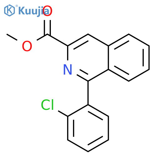 methyl 1-(2-chlorophenyl)isoquinoline-3-carboxylate structure