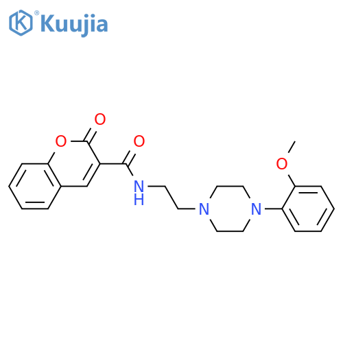 N-{2-4-(2-methoxyphenyl)piperazin-1-ylethyl}-2-oxo-2H-chromene-3-carboxamide structure