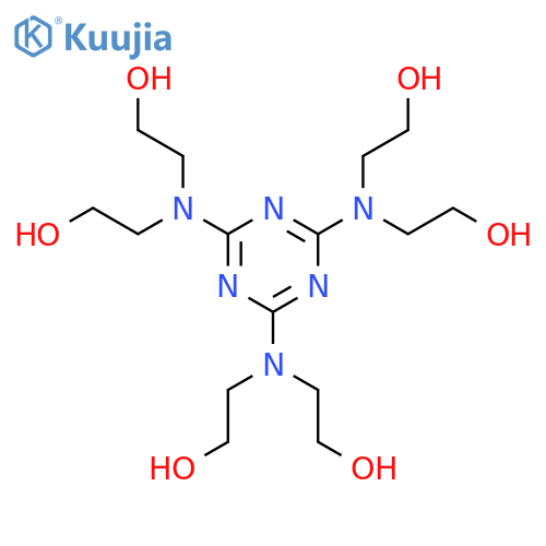 2,2'',2'''',2'''''',2'''''''',2''''''''''-(1,3,5-triazine-2,4,6-triyltrinitrilo)hexakisethanol structure