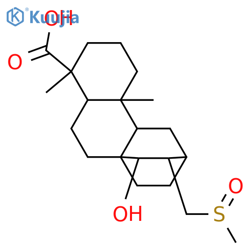 15-Hydroxy-17-(methylsulfinyl)-19-atisanoic acid; (ent-15α,SSS)-form structure