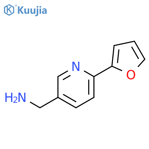 (6-(furan-2-yl)pyridin-3-yl)methanamine structure