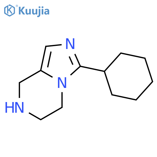 3-cyclohexyl-5,6,7,8-tetrahydro-Imidazo[1,5-a]pyrazine structure