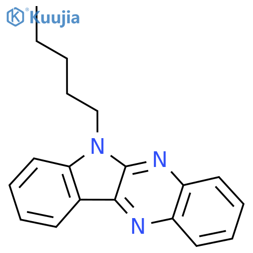 6-pentyl-6H-indolo2,3-bquinoxaline structure