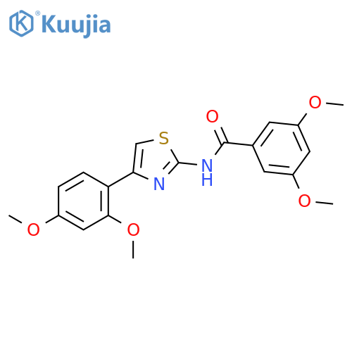 N-4-(2,4-dimethoxyphenyl)-1,3-thiazol-2-yl-3,5-dimethoxybenzamide structure