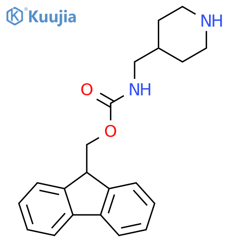 (9H-fluoren-9-yl)methyl N-(piperidin-4-yl)methylcarbamate structure