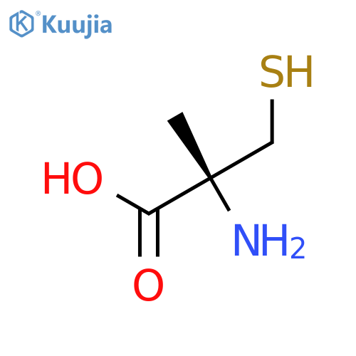 (2R)-2-amino-2-methyl-3-sulfanylpropanoic acid structure