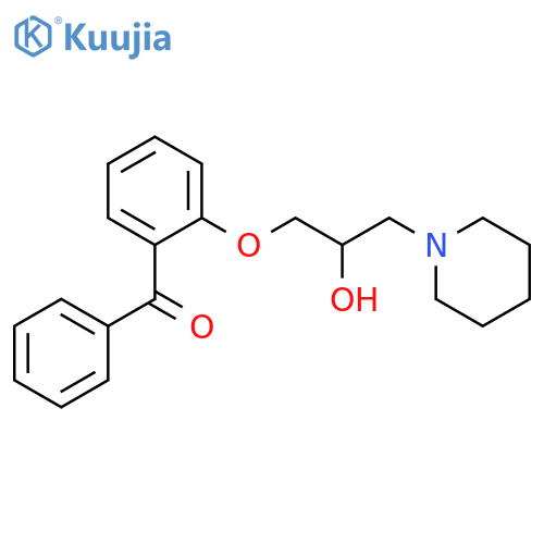 METHANONE, [2-[2-HYDROXY-3-(1-PIPERIDINYL)PROPOXY]PHENYL]PHENYL- structure